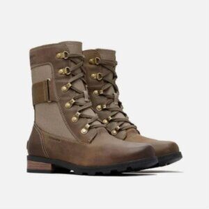Sorel Emelie Conquest Waterproof Combat Boot size 9